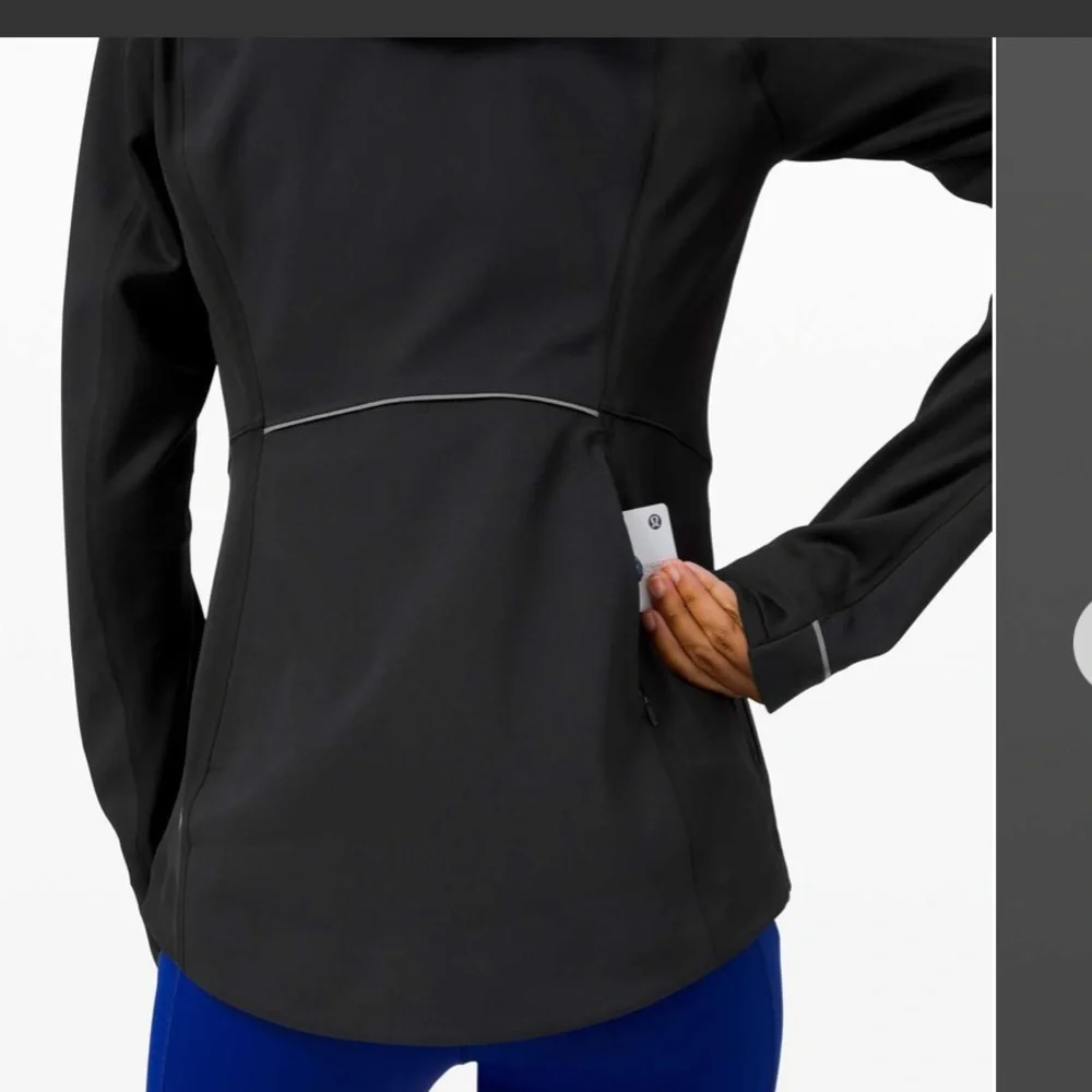 lululemon athletica Black Hooded Softshell Jacket